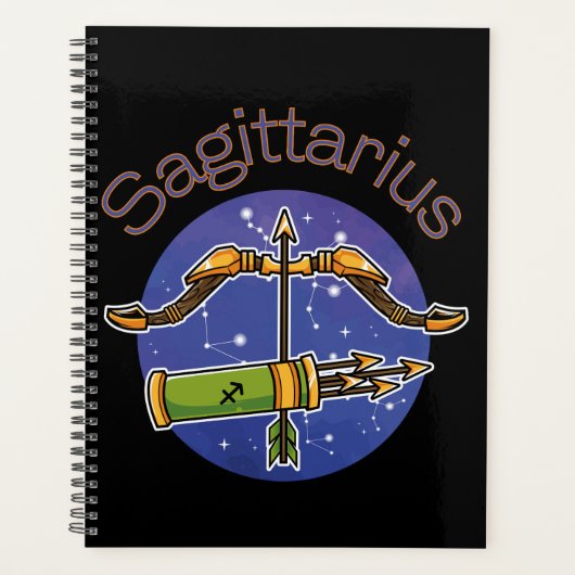 Sagittarius Zodiac Sign Calendar Planner (Voorkant)