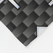 Sagittarius Zodiac Sign Carbon Style Fleece Deken (Hoek)