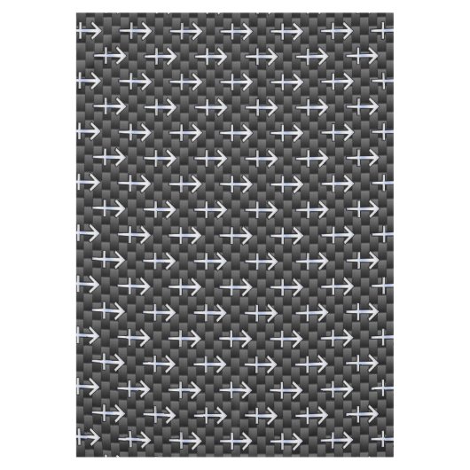 Sagittarius Zodiac Sign Carbon Style Tafelkleed (Voorkant)