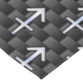 Sagittarius Zodiac Sign Carbon Style Tafelkleed (Gekanteld)