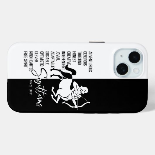 Sagittarius Zodiac Sign Case-Mate iPhone Case (Achterkant (horizontaal))