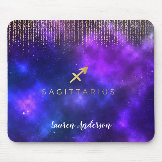 Sagittarius Zodiac Sign Computer Mousepad Muismat (Voorkant)