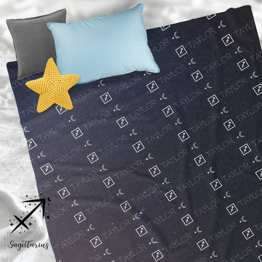 Sagittarius Zodiac Sign Constellatie Astrologie Fleece Deken