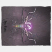 Sagittarius Zodiac Sign Crown Chakra Blanket Fleece Deken (Voorkant (Horizontaal))