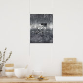 Sagittarius Zodiac Sign Distress Steel Poster (Keuken)