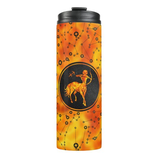 Sagittarius Zodiac Sign Fire element Thermosbeker (Voorkant)