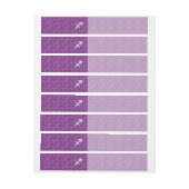 Sagittarius Zodiac Sign Fuchsia Digital Camouflage Omwikkelbaar Adreslabel (Vel)