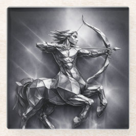 sagittarius zodiac sign glazen onderzetter