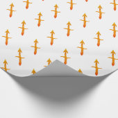 Sagittarius Zodiac Sign Golden Symbol Cadeaupapier (Hoek)