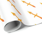 Sagittarius Zodiac Sign Golden Symbol Cadeaupapier (Rol Hoek)