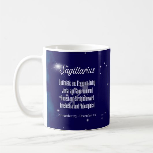 Sagittarius Zodiac Sign Horoscope Constellatie Koffiemok (Links)