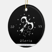 Sagittarius Zodiac Sign Horoscope Symbool Keramisch Ornament (Links)