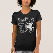 Sagittarius Zodiac Sign Horoscope T-shirt (Voorkant)