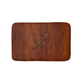 Sagittarius Zodiac Sign in Mahogany Brown Style Badmat (Voorkant)