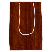 Sagittarius Zodiac Sign in Mahogany Brown Style Medium Cadeauzakje (Achterkant)