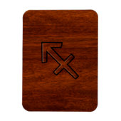 Sagittarius Zodiac Sign in Mahogany Style Magneet (Verticaal)