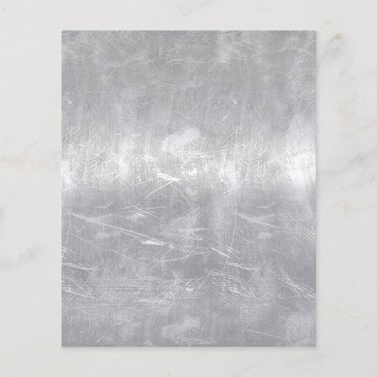 Sagittarius Zodiac Sign in Silver Steel look Flyer (Achterkant)