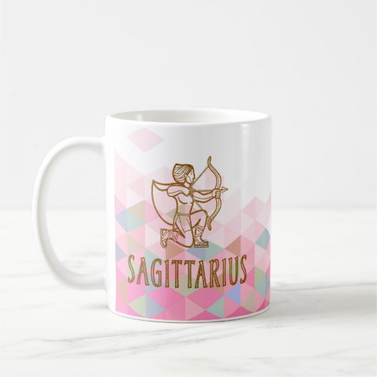 Sagittarius Zodiac Sign Koffiemok (Links)