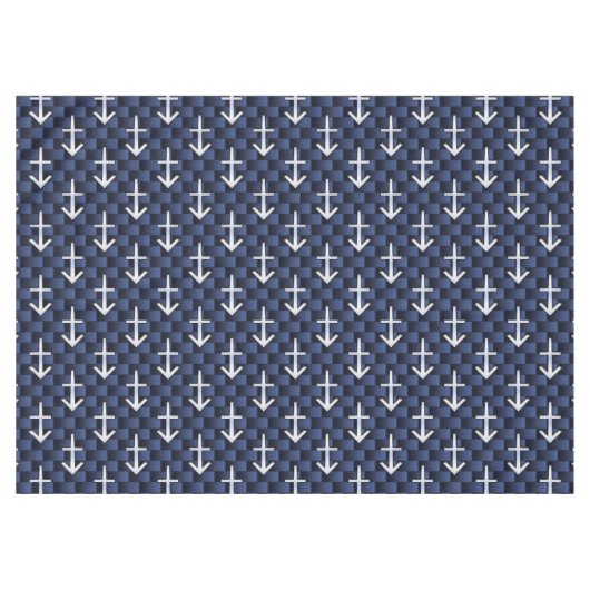 Sagittarius Zodiac Sign on Blue Carbon Fiber Print Tafelkleed (Voorkant (Horizontaal))