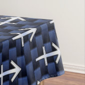 Sagittarius Zodiac Sign on Blue Carbon Fiber Print Tafelkleed (Voorbeeld)