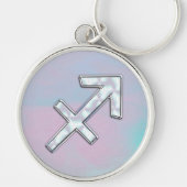 Sagittarius Zodiac Sign on Moeder Pareldecor Sleutelhanger (Voorkant)
