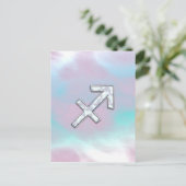 Sagittarius Zodiac Sign on Moeder Parelstijl Briefkaart (Staand voorkant)