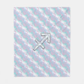 Sagittarius Zodiac Sign on Moeder Parelstijl Fleece Deken (Voorkant)