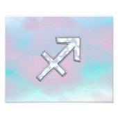 Sagittarius Zodiac Sign on Moeder Parelstijl Foto Afdruk (Voorkant)