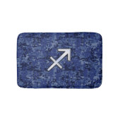 Sagittarius Zodiac Sign on Navy Digital Camouflage Badmat (Voorkant)