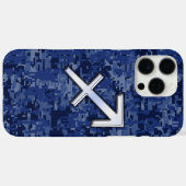 Sagittarius Zodiac Sign on Navy Digital Camouflage Case-Mate iPhone Case (Achterkant (horizontaal))