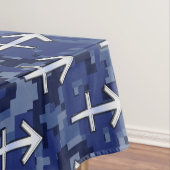Sagittarius Zodiac Sign on Navy Digital Camouflage Tafelkleed (Voorbeeld)