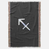 Sagittarius Zodiac Sign on Snake Skin Style Deken (Voorkant Verticaal)