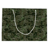 Sagittarius Zodiac Sign on Woodland Camouflage Large Cadeautasje (Achterkant)