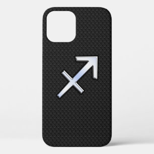 Sagittarius Zodiac Sign on zwarte slangenhuid Case-Mate iPhone Case
