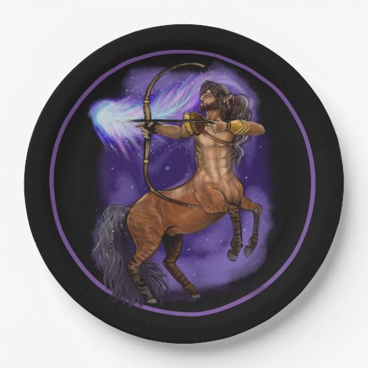 Sagittarius Zodiac Sign Papieren Bordje (Voorkant)