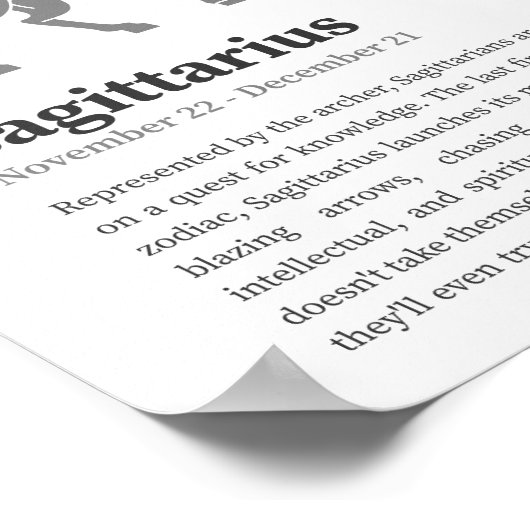 Sagittarius Zodiac Sign poster (Hoek)