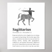 Sagittarius Zodiac Sign poster (Voorkant)