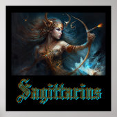 Sagittarius Zodiac Sign Poster (Voorkant)
