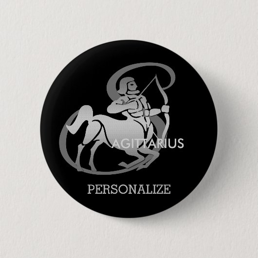 Sagittarius - Zodiac Sign Ronde Button 5,7 Cm (Voorkant)