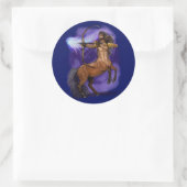 Sagittarius Zodiac Sign Ronde Sticker (Tas)