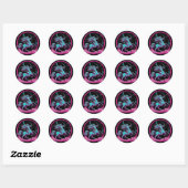 Sagittarius Zodiac Sign Ronde Sticker (Vel)