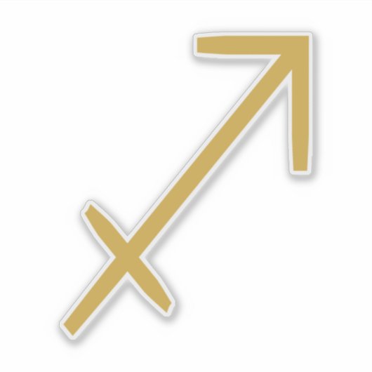 Sagittarius Zodiac Sign Sticker (Voorkant)