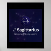 Sagittarius Zodiac Sign Sticker Poster (Voorkant)