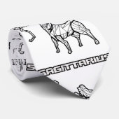 Sagittarius Zodiac Sign Stropdas (Opgerold)