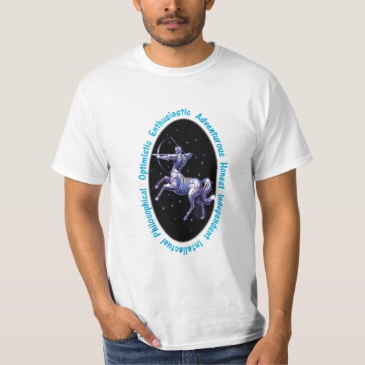Sagittarius Zodiac Sign T-Shirt (Voorkant)