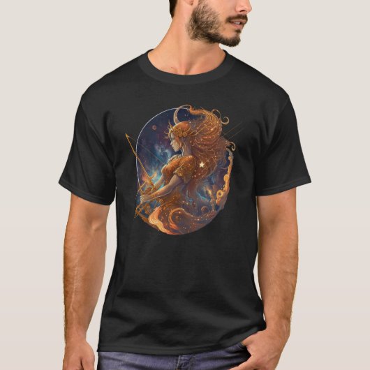 Sagittarius Zodiac Sign T-shirt (Voorkant)
