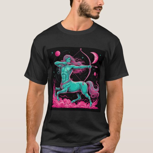 Sagittarius Zodiac Sign T-shirt (Voorkant)