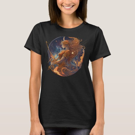 Sagittarius Zodiac Sign T-shirt (Voorkant)