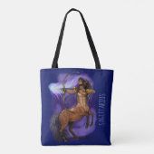 Sagittarius Zodiac Sign Tote Bag (Achterkant)