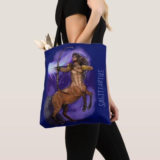 Sagittarius Zodiac Sign Tote Bag (Dichtbij)